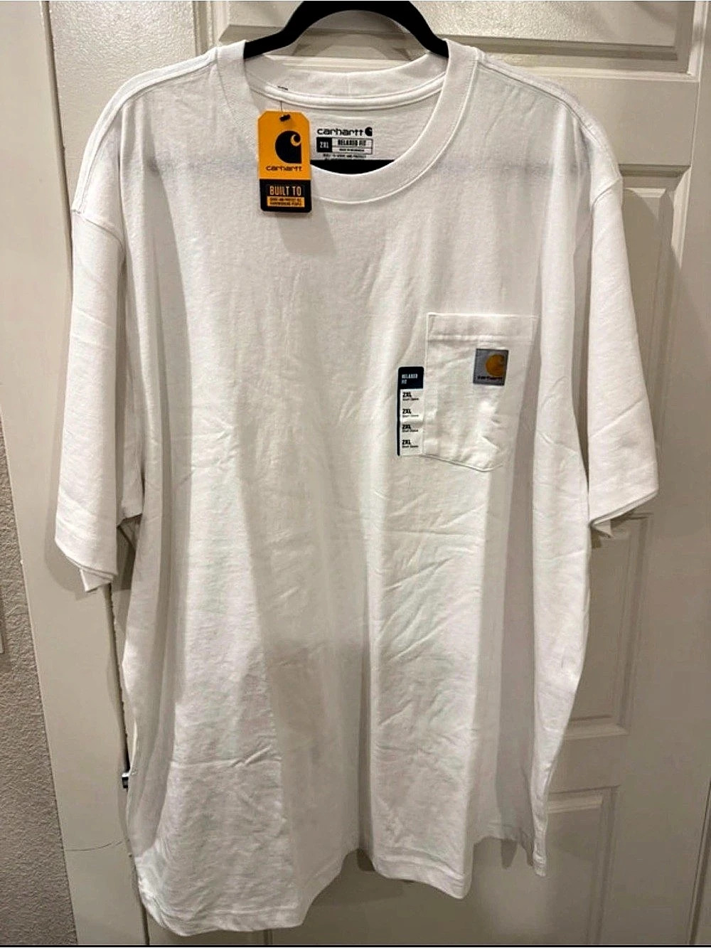 Carhartt Relaxed Fit Pocket T-Shirt White 2XL NWT